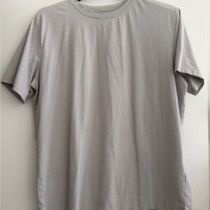 YoungLA #411 Men's Crew Neck T-Shirt - Light Gray